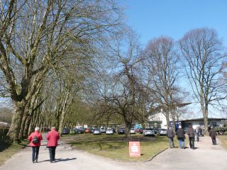 Wenn&amp;#039;s grün ist am schönsten, der Eingangsbereich in Mülheim. Foto Karina Strübbe