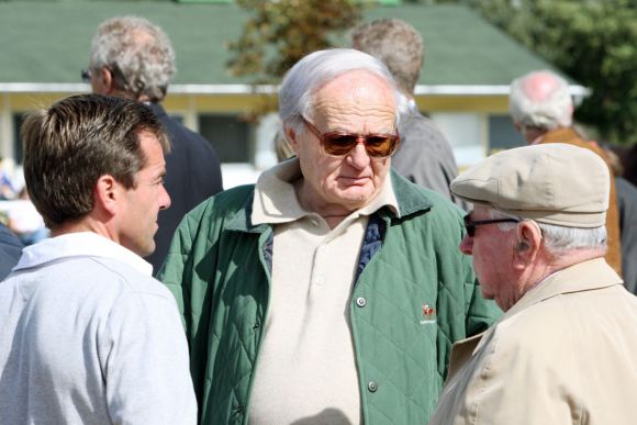 Die ganz besonderen Champions: Hein Bollow (rechts) und Peter Schiergen (links) haben es als Einzige sowohl bei den Jockey als auch bei den Trainern den "Club der 1000" geschafft, der in 2012 verstorbene Meistertrainer Jentzsch führt mit über 4000 Siegen bei den Trainern "mit Weile". www.galoppfoto.de - Frank Sorge