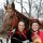 Olga Laznovska (rechts) mit Amanjena und Trainerin Heike Rosenbach nach dem Erfolg am 04.03.2012 in Neuss. www.klatuso.com