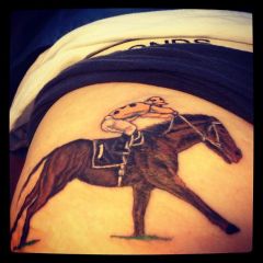 Black Caviar als Tattoo. Foto: privat