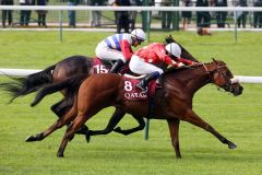 Erster Gruppe I-Sieg für Maarek: Um einen kurzen Kopf schneller als Catcall im Prix de l'Abbaye de Longchamp. Foto: www.galoppfoto.de - Frank Sorge