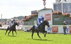 Shadwell-Farben vorne: Alflaila gewinn die Strensall Stakes. www.galoppfoto.de - JJ Clark