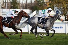 Alpinista gewinnt gegen den stark laufenden Mendocino. www.galoppfoto.de - Sabine Brose