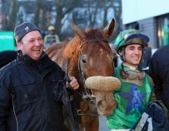 Belus gewinnt mit Maxime Pecheur in Neuss für Trainer Georg Mayer. Foto: Dr. Jens Fuchs