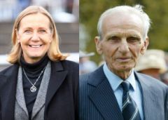 Christiane Weil-Dassbach und ihr Vater Heinz Weil, Gründer des Gestüt Etzeans. www.galoppfoto.de