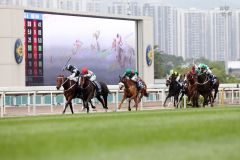 Exultant gewinnt mit Zac Purton die Hong Kong Vase vor Lys Gracieux, Waldgeist und Pakistan Star als Vertreter der deutschen Zucht auf den Plätzen fünf und sechs. www.galoppfoto.de - Frank Sorge