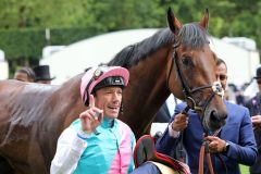 Ich bin die Nummer eins in Royal Ascot: Frankie Dettori mit Sangarius. www.galoppfoto.de 