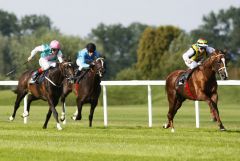 Durban Thunder mit Terry Hellier gewinnt die den Großen Dallmayr-Preis 2011 vor Famous Name und Elle Shadow, der 2. Gr. I-Treffer für Trainer Mundry. www.turftstock.com