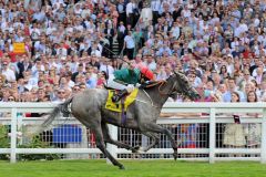 Galician mit Joe Fanning bei ihrem Erfolg im International Handicap in Ascot. www.galoppfoto.de - John James Clark