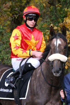 Kilkenny mit Michael Cadeddu 2020 in Hannover. ©galoppfoto - Sabine Brose