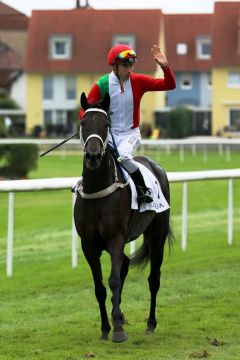 Lili Moon mit Rafael Schistl nach dem Escada Cup. Foto: Dr. Jens Fuchs