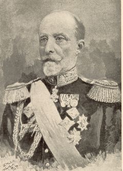 Oberstallmeister Graf Georg von Lehndorff um das Jahr 1899 in der Uniform der preußischenn Oberlandstallmeister. Foto Archiv Graage