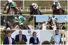 Das letzte klassische Rennen der Saison 2020, das RaceBets - 136. St. Leger in Dortmund holt sich Quian mit Lukas Delozier für den Stall Hornoldendorf und Trainer Peter Schiergen. ©galoppfoto.de - Stephanie Gruttmann 