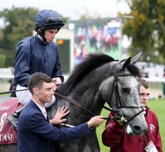 Winter und Ryan Moore am 1.10.2017 in Chantilly - Foto: Dr. Jens Fuchs