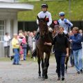 Beim sechsten Versuch erfolgreich: Captain Dino mit Stephen Hellyn in Dortmund. Foto: Dr. Jens Fuchs