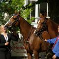 Die Damen auf den Plätzen 2 und 3 in den 1000 Guineas: Indian Rainbow links und Diamond Dove rechts, beide werden von Andreas Löwe trainiert. www.dequia.de