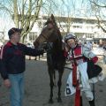 Siegerin Santillana mit Jockey Daniele Porcu. Foto Gabriele Suhr