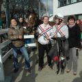 siegerin Keyana mit Trainer Daniel Cjhr. Klomp und Jockey Toon v.d. Troost (Foto Suhr)