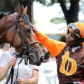 Russian Souffle mit Eduardo Pedroza nach dem Sieg im bwin Sommerpreis. ©galoppfoto - Frank Sorge