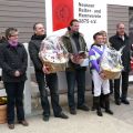 Siegerehrung Günter Reiners-Gedächtnisrennen (K. Strübbe, Ch. Peterschmitt, A. Suborics, Y. Bereit, Jan Vogel) (Foto: Gabriele Suhr)