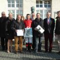 Siegerehrung mit Gebhard Apelt, Alexander Pietsch, Jan Schreurs, Wilhelm Giedt. Foto: Gabriele Suhr