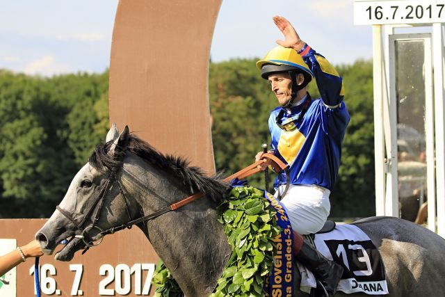 Die Derbysiegerin Zoriana unter Stefan Budovic. www.galoppfoto - Petr Guth