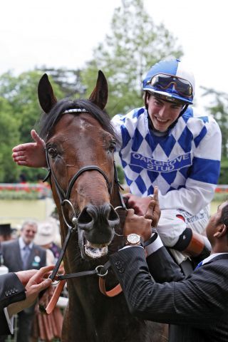 Al Kazeem mit Jockey James Doyle triumphieren auch in den Eclipse Stakes in Sandown Foto: www.galoppfoto.de - 