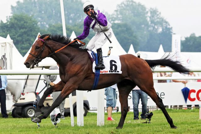 Nutan gewinnt unter Andrasch Starke das IDEE 146. Deutsche Derby. www.galoppfoto.de - Sabine Brose