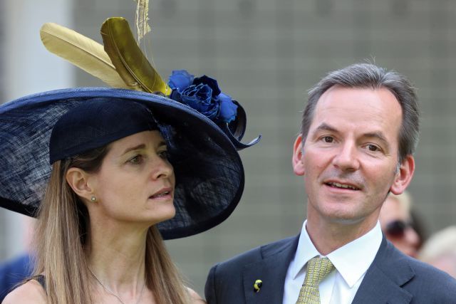 Dr. Andreas jacobs mit Frau Nathalie im Portrait. www.galoppfoto.de - Frank Sorge