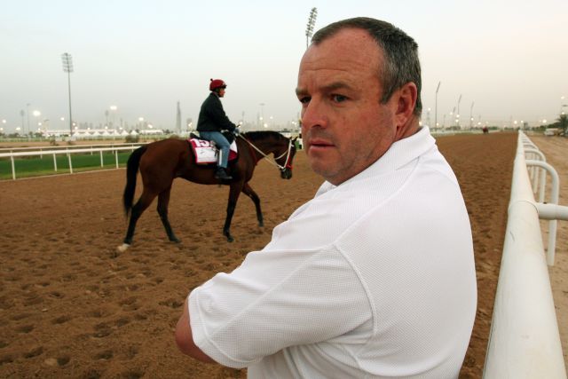 Der südafrikanische Galoppertrainer Mike de Kock trainiert die Ausnahmestute Igugu. www.galoppfoto.de