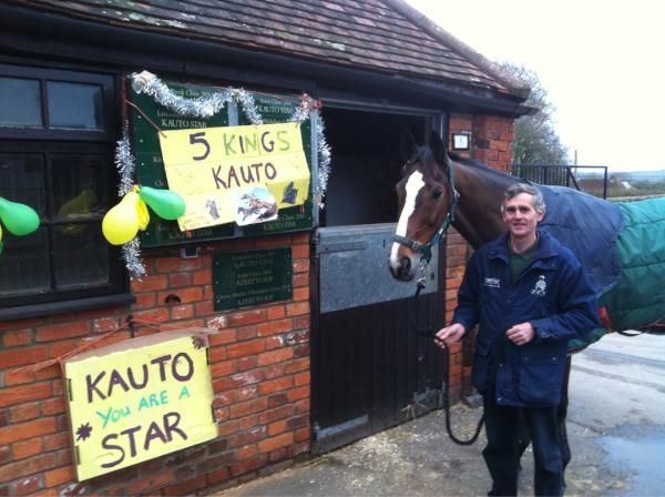 Kauto Star nach der Rückkehr aus Kempton Foto: Nicholls/Twitter