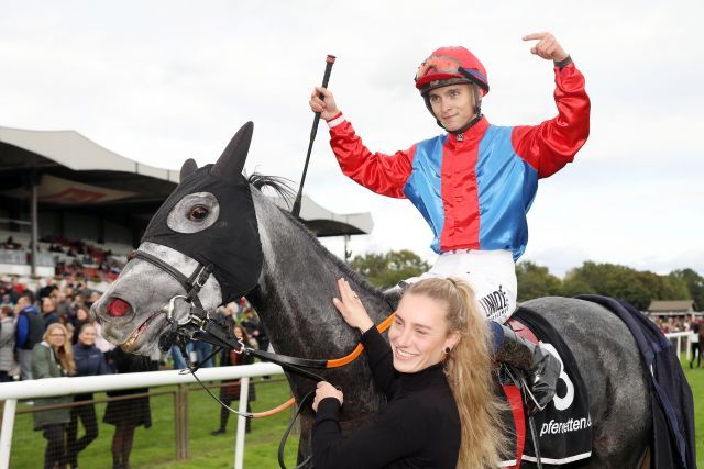 Thore Hammer-Hansen and North Reliance - the jockey will ride in Germany on a permanent base. www.galoppfoto.de