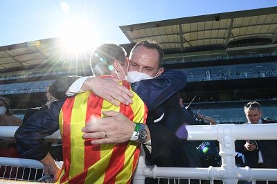 James McDonald und Chris Waller. Foto: courtesy by The Everest