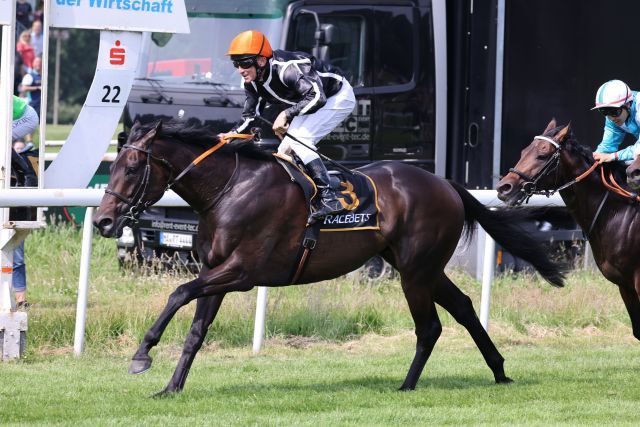 Parol siegt mit Adrie de Vries an Bord für Trainer Bohumil Nedorostek und den Züchter und Besitzer Dirk von Mitzlaff. ©Turf-Times - Dr. Jens Fuchs