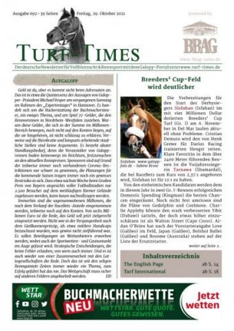 Der neue Turf-Times Newsletter, Ausgabe 692, ist da!