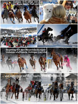 1. Tag des White-Turf-Meetings 2017 in St. Moritz