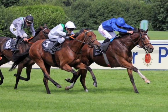 Erster Streich: Barney Roy siegt für Godolphin im Dallmayr-Preis. www.galoppfoto.de - WiebkeArt