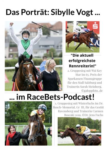 Im Podcast von RaceBets zu hören: Sibylle Vogt gelang in Baden-Baden mit Wai Key Star der zweite Gruppesieg in ihrer Karriere, das hat vor ihr noch keine andere Rennreiterin in Deutschland geschafft.  ©galoppfoto/Dr. Jens Fuchs/Turf-Times