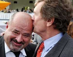 Der Overdose-Besitzer Zoltan Mikoczy und Wolfgang Goetz. www.galoppfoto.de