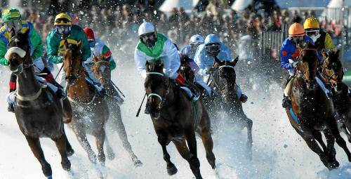 Impression vom White Turf-Meeting 2011. swiss-image.ch - Photo by Andy Mettler