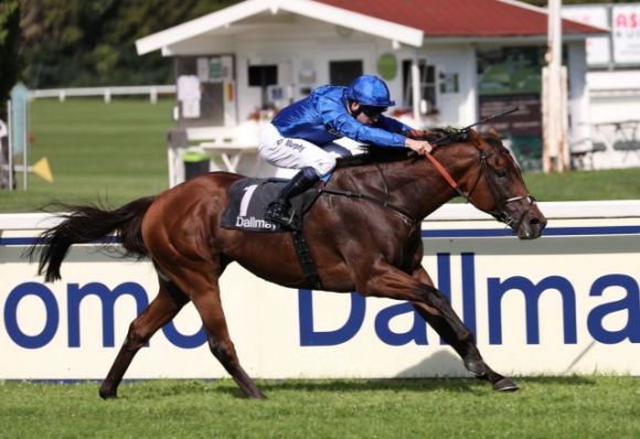 Erster Streich von Godolphin in einem deutschen Gr. I-Rennen durch Benbatl. Foto: Dr. Jens Fuchs